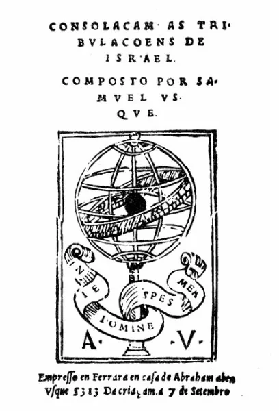 Imagem histórica relacionada a Samuel Usque e a memória do exílio